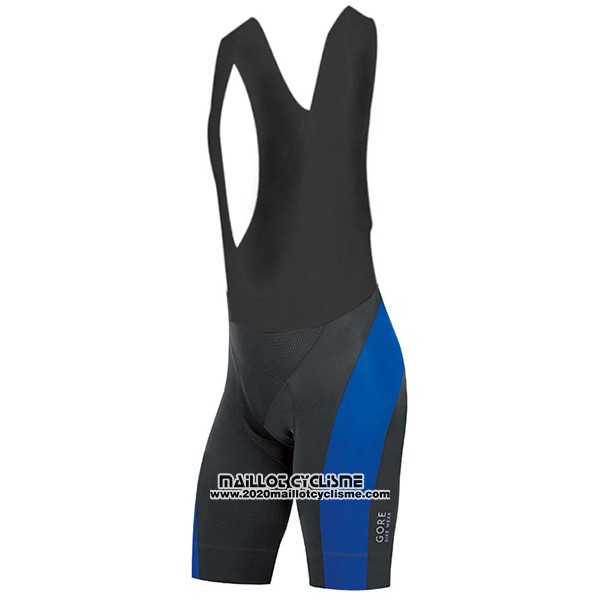 2017 Maillot Ciclismo Gore Bike Wear Power Bleu Manches Courtes et Cuissard